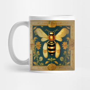 Vintage Bee Pattern 4 Mug